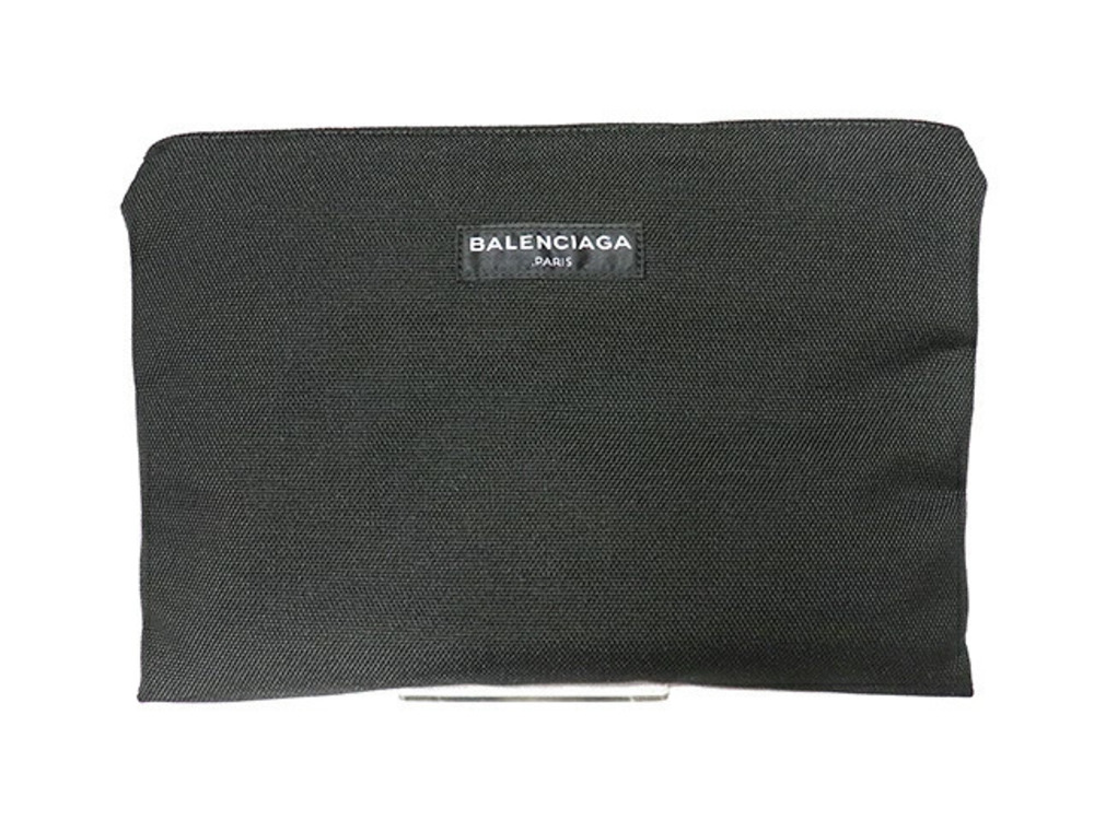 Balenciaga Explorer Clutch Bag Canvas Black